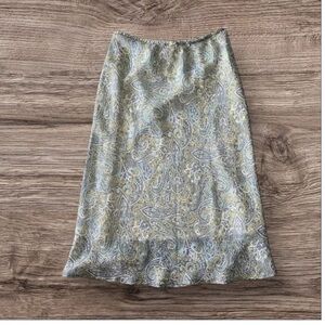 HENNA EUC WOMENS SKIRT BOTTOMS ELASTIC WAIST SUMMER OFFICE CASUAL SPRING SIZE M